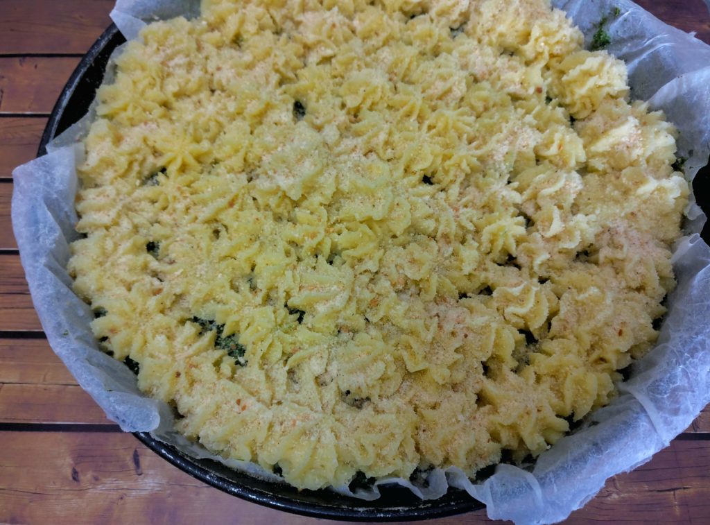 Torta di patate e spinaci