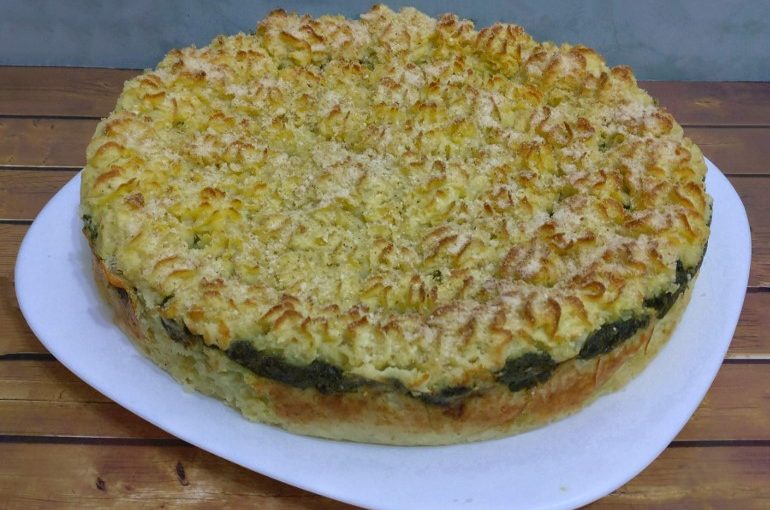 Torta di patate e spinaci