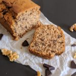 Plumcake integrale vegan con noci e cioccolato fondente extra