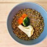 Zuppa di fagioli azuki verdi
